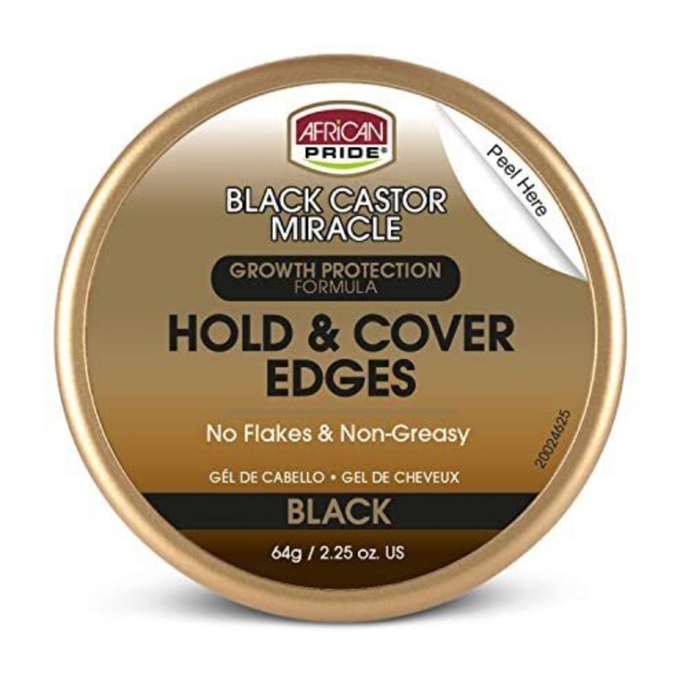 Black castor miracle hold and cover edges
